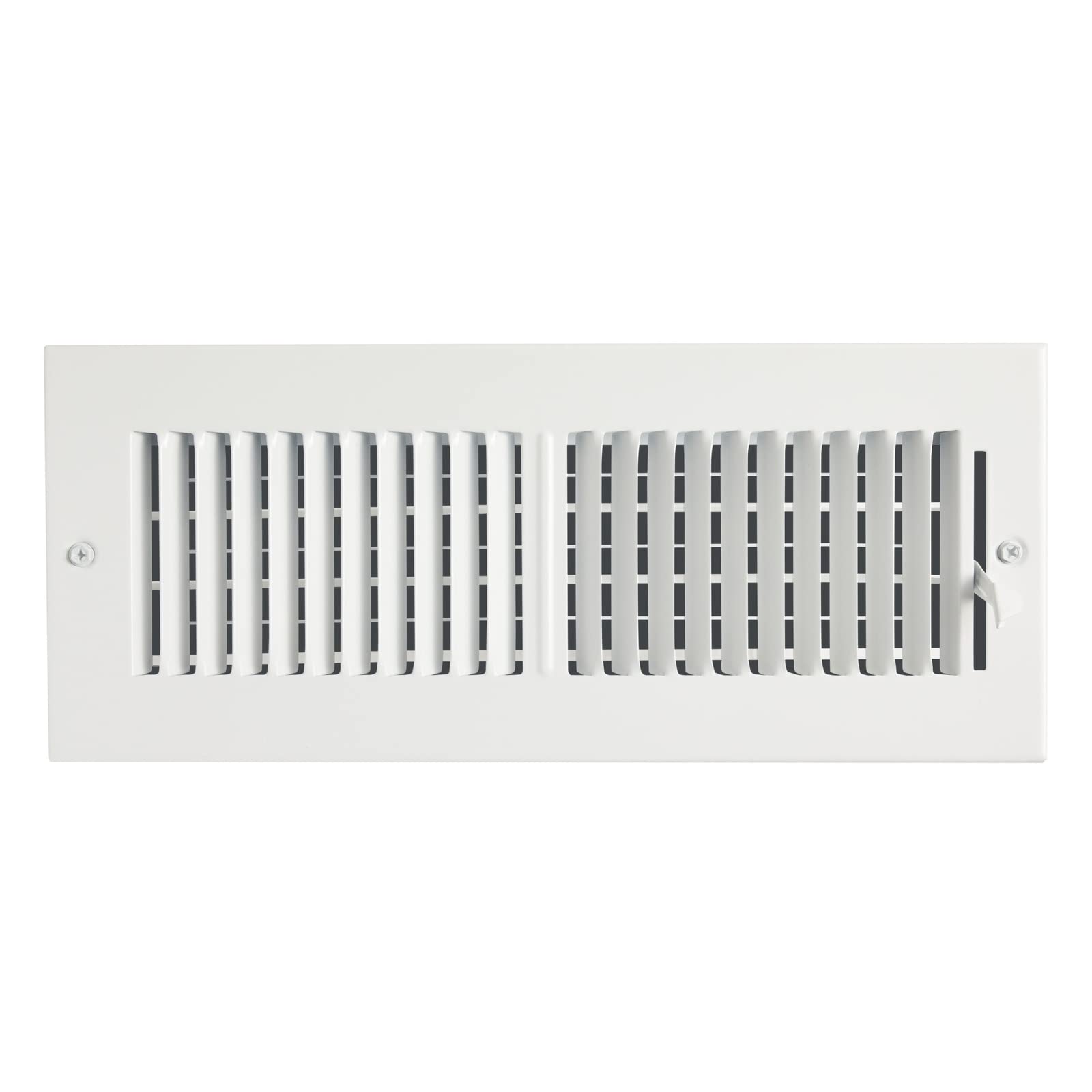 12er-Set Lüftungsgitter Für Decke & Wand – 2-Wege-Luftregler, Weiß, 25,4x15,2 Cm, Inkl. Schrauben