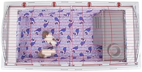 Piggy Bedspread Fleece Cage Liner Compatible with Hagen Living World Cage (XL, Royal Pig)