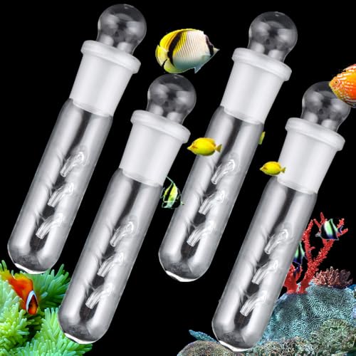 4 Pack Clear Glass Planaria Trap Catch Trap Aquarium Leech Planaria Trap Cleaning Supply for Cherry...