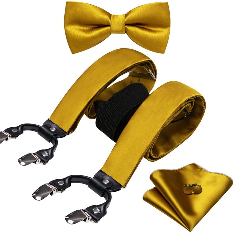 Juego de Tirantes y Corbata de Seda para Hombre miniatura 2