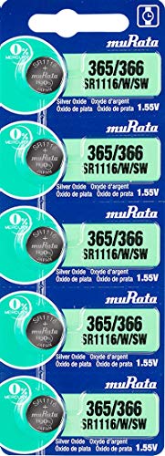 Baterías para reloj Murata SR1116 Silver Oxide 1.55V x5