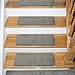 Ottomanson Comfort Collection Carpet, Stair Treads - 5 Pack, Solid Grey, 5 Count
