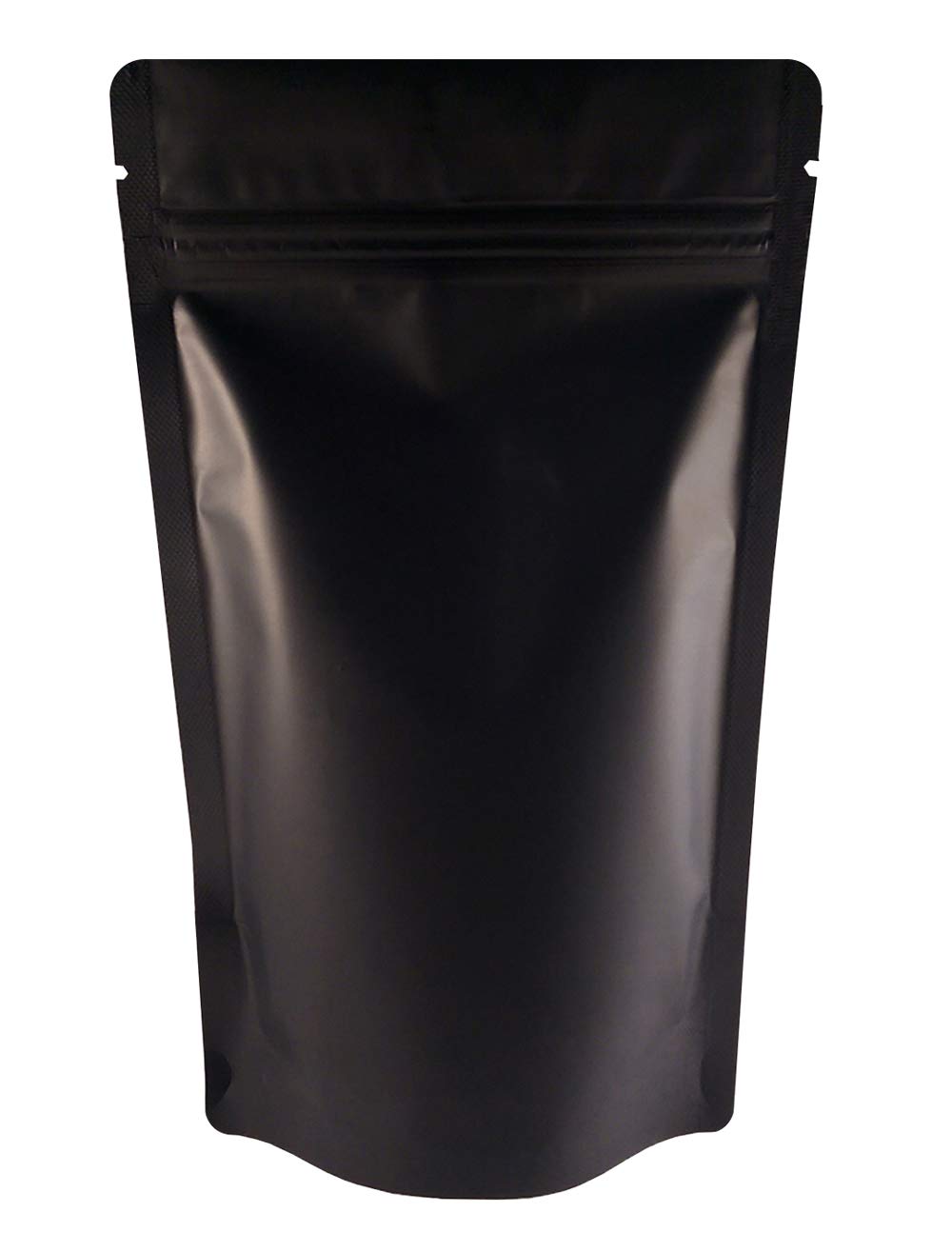 Rightpak Ltd Black Matt Rightpak Stand Up Pouch 50 Pieces 21Cm X 31Cm Resealable Ziplock With Tear Notch For Food Storage, Heat Sealable