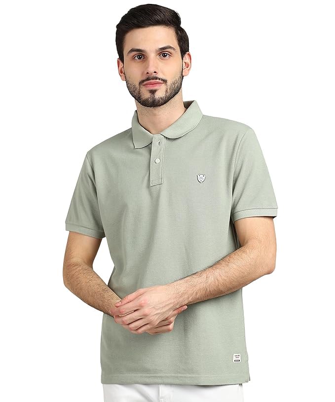 Men's Solid Cotton Polo T Shirt | Collar Tshirts | Half Sleeves | Solid-Slim Fit-image-10