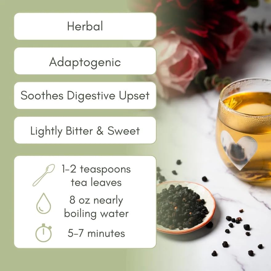 Organic Schisandra Berries - 2 oz Bag (approx. 30 servings) | Full Leaf Tea Company