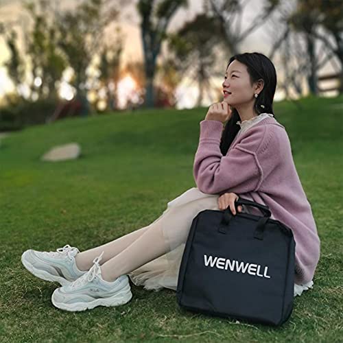 Wenwell Enlarged Photography Carrying Bag For 10" 12 Inch Ring Light,Tripod Stand Protective Case Accessories, Tote Bag Durable Nylon Handbag Compatible With Neewer Eyonmé Selfie Circle Light #TOP5