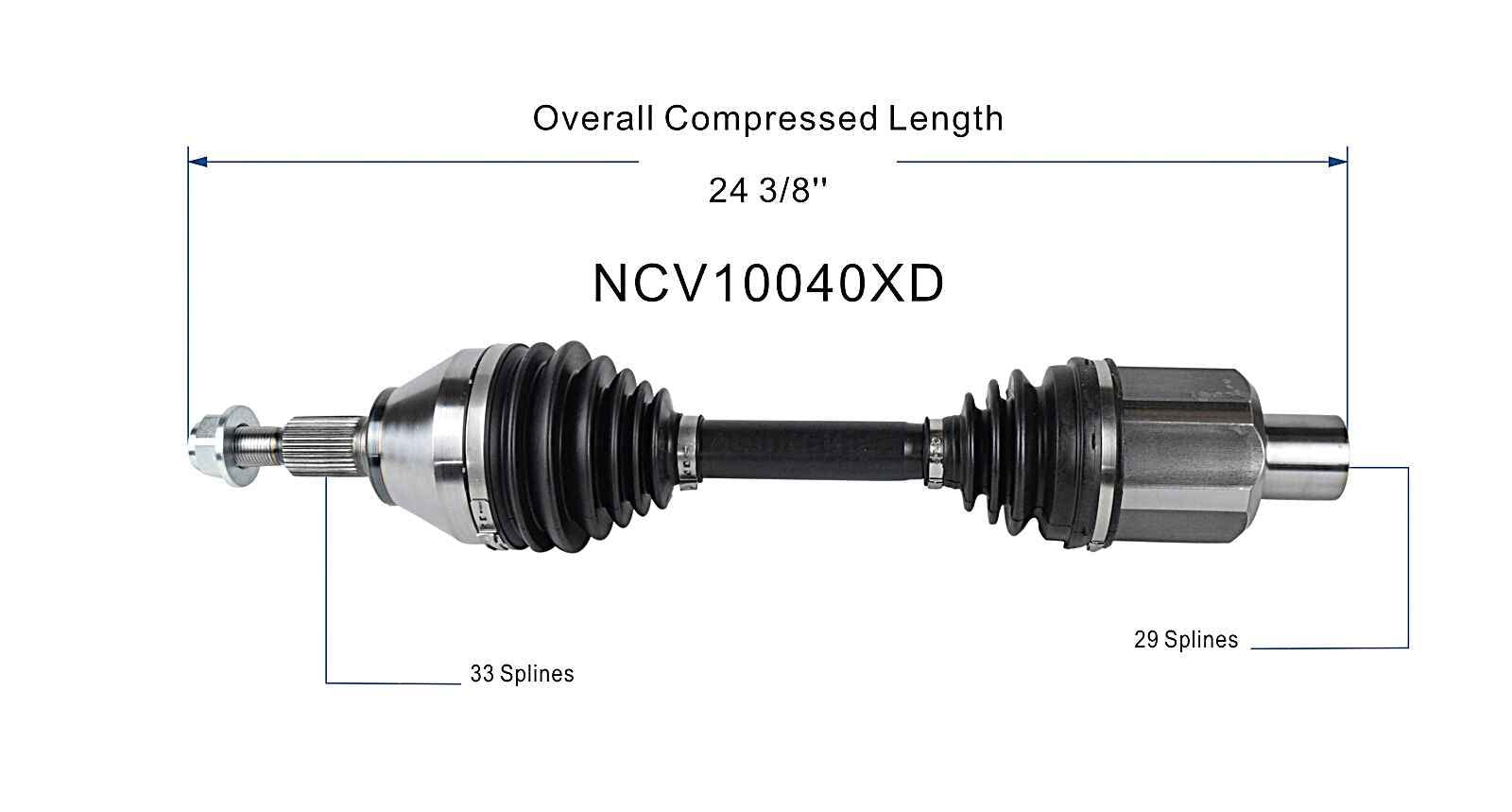 ウインディ　web 023/048 GSP NCV10040XD XD Series CV Axle Shaft Assembly for Extreme