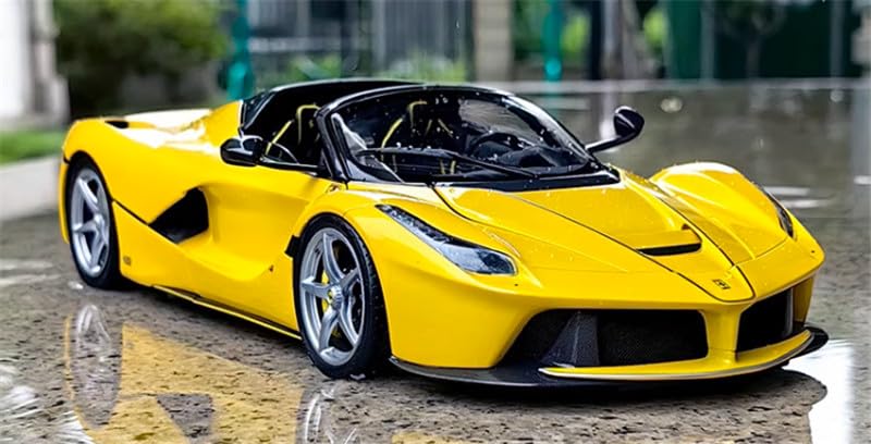FloZfor BBR MODELS for LAFerrari for APERTA Yellow convertible 1:18 Truck Pre-built Model