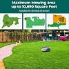 Cordless Robot Lawn Mower, Automatic Lawn Mowing Machine, IPX5 Waterproof Lawn Mowing Robot, with Optical Navigation, Obstacle Avoidance