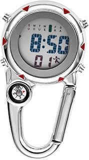 1 Peça Relógio De Exercício De Gancho De Aço Inoxidável Relógio De Aço Inoxidável Ganchos De Aço Inoxidável Mochila Relógio Fob Relógio De Bolso Para Acampamento Relógio De