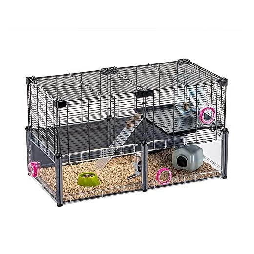 Ferplast Gaiola para Hamster Múltipla, em metal e plástico reciclado, com acessórios, modular