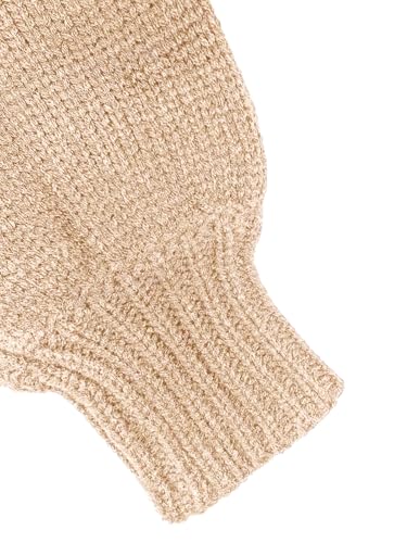Image of ZAFUL Women's Tie Front Crop Cardigan Sweater V-Neck Lantern Sleeve Open Front Loose Casual Knitwear