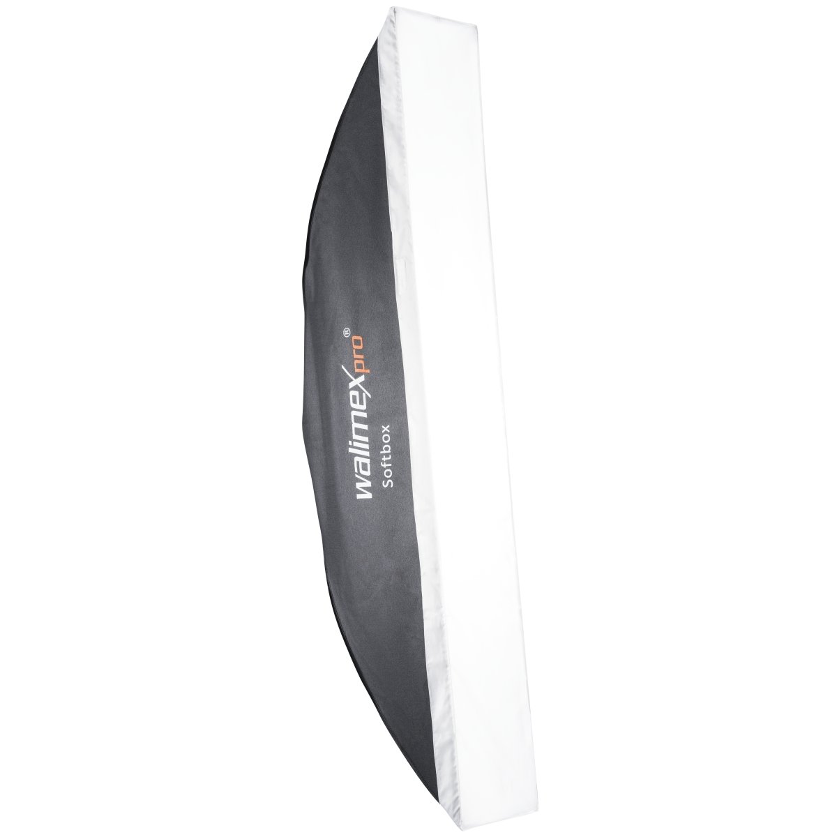 Walimex pro Striplight Softbox strip 25 x 180 cm, Stripbox con diffusore, modellatore di luce girevole a 360°, per flash e luci da studio
