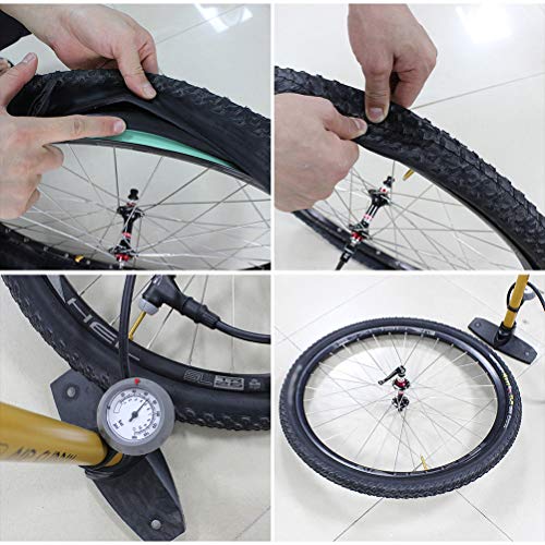LIOOBO Fita para Aro de Bicicleta Forro de Pneu de Bicicleta Protetor de Tubo Interno para Bicicleta