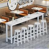 eryssgbf カウンターテーブル ハイテーブル スリム バーカウンター木製天板 スチール脚 滑りにくい足付き 家庭用、カフェ、バーに適していますシンプルなラーマッチングカウンターテーブルダイニン100/120/140/160/18...