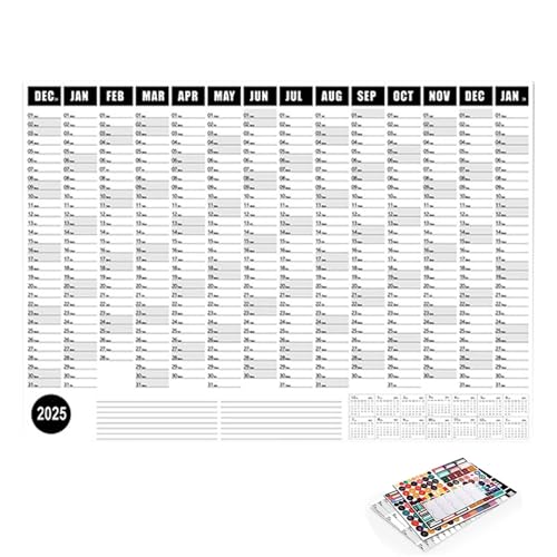 Sirseon Digital Wall Calendar Touch Screen - Yearly Planner Flexible Wall Calendar | Smooth Yearly Planner Full Year Wall Calendar For Home Walls, Work, Appointments, School, Arranging