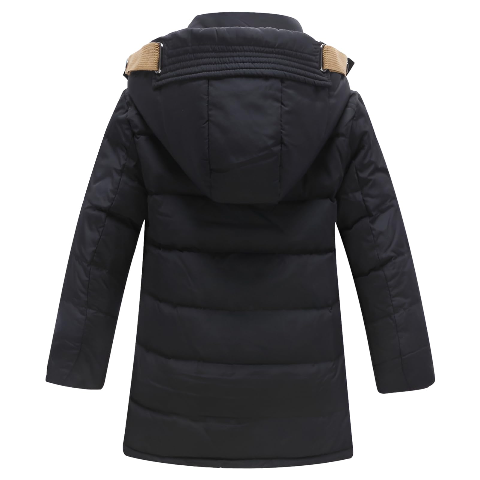 amropi Garçons Manteau d’Hiver Veste en Duvet à Capuche Chaud Parka Blouson pour 5-12 Ans