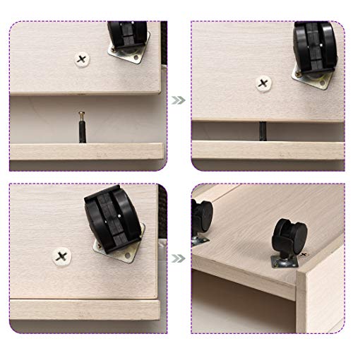Cam fitting 15mm et goujon 35mm uxcell pour assemblage meuble, lot de 20