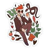 Good Omens Crowley Decal Sticker - Sticker Graphic - Auto, Wall, Laptop, Cell, Truck Sticker for Windows, Cars, Trucks