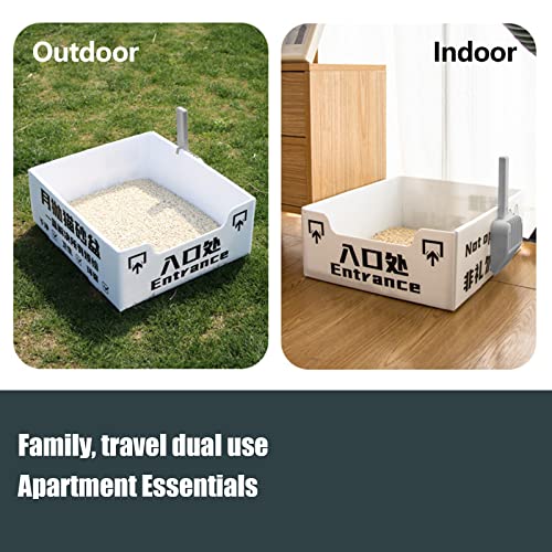 Cloud Stage- Disposable Cat Litter Box，Washable And Reusable ，Mobile Rabbit And Cat Litter Tray,，Essential For Pet Travel，Comes With 1 Reusable Litter Scoop.(1-Pack) #TOP4