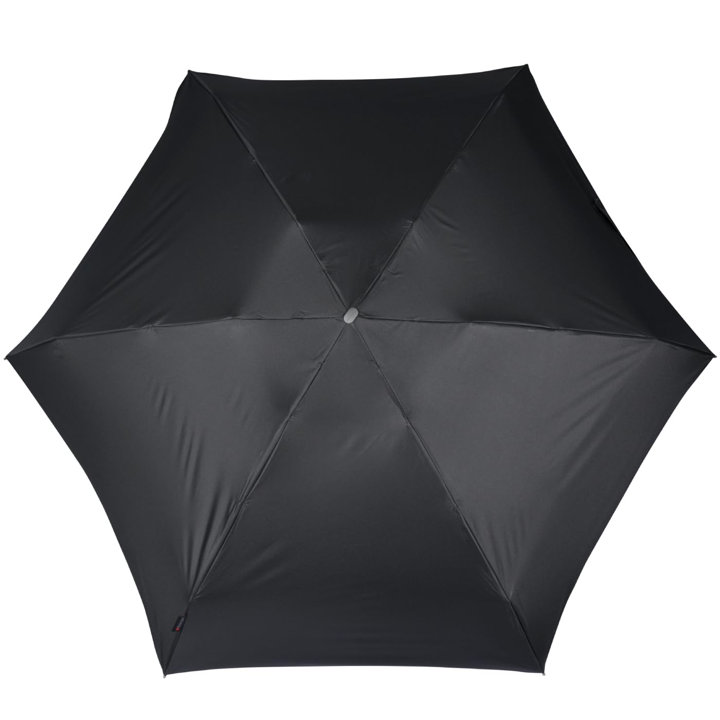 Knirps Ombrello tascabile da viaggio, Nero - rivestimento rosa - protezione UV, 93