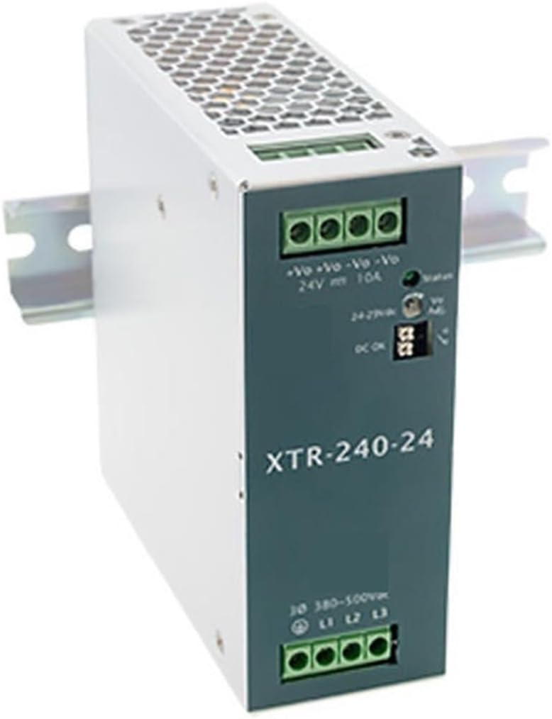 XTR-240-12 XTR-240 Rail-Mounted Switching Power Supply with Three-Phase 380 Input 240W, 12V, 24V, 36V, 48V Replace(XTR-240-24)