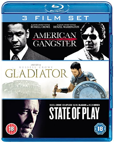 American Gangster/Gladiator/State Of Play [Blu ray] [Region Free]