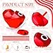 Domensi 4 Pack Valentines Heart Shaped Disco Cup with Lid and Straw 23 oz Disco Sparkling Drinking Cocktail Cups Plastic Party Wine Tumblers for Valentine Galentine Wedding Bachelorette Party(Red)