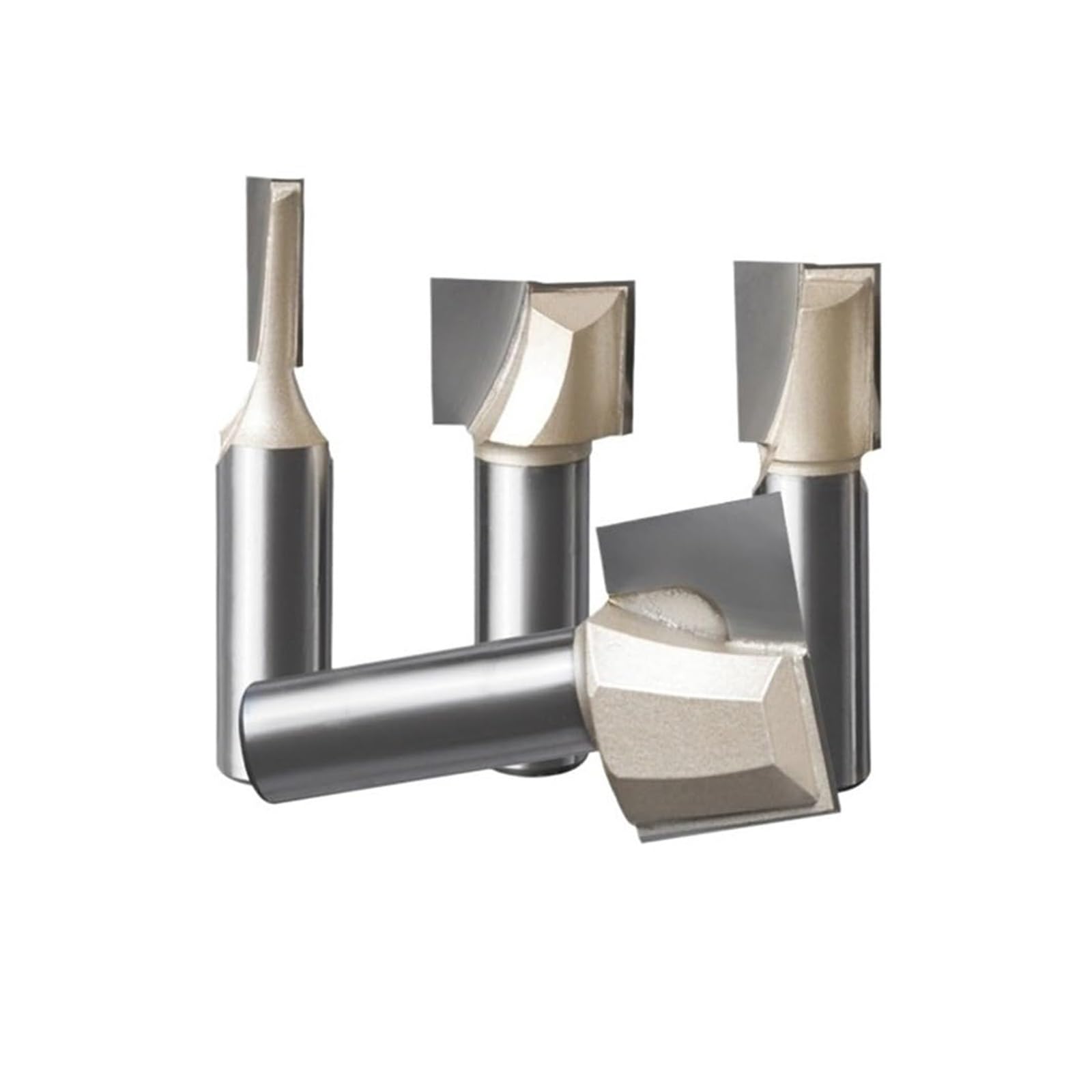 Fresa recta de limpieza inferior for madera dura MDF y contrachapado, broca de carburo de tungsteno con vástago de 1/4 1/2 pulg., 1 pieza(6.35mm x 25.4mm)