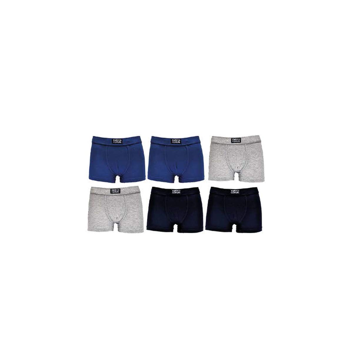 Enrico Coveri 12 Pezzi Boxer Bambino e Ragazzo in cotone Elasticizzato EB4015