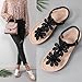 TXGMNA Flat Sandals for Women Cute Flower Clip-Toe Beach Slides 2026 Spring Summer Trendy Ankle Strap Flip-Flop Sandal