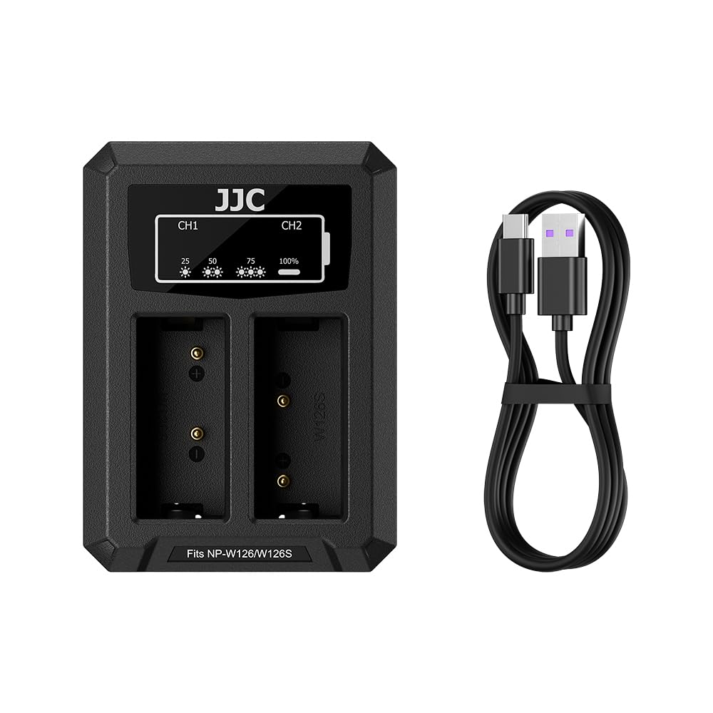 Amazon.com : JJC NP-W126 NP-W126S Battery Charger USB Dual Slot