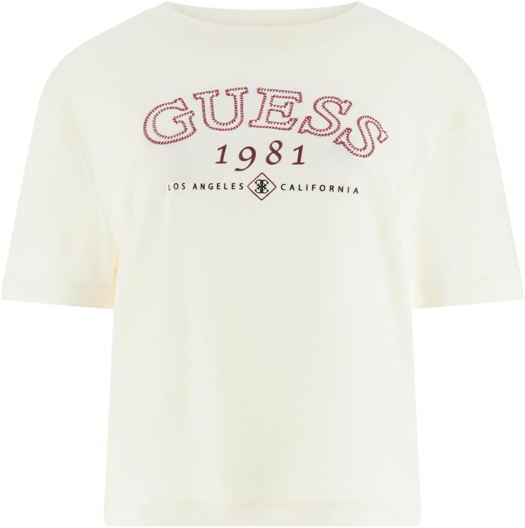 Guess Women's Eco Short Sleeve Arianna Boxy T-Shirt