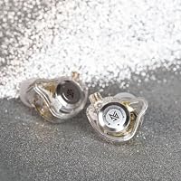 keephifi KZ EDX Pro In Ear Monitor Kopfhörer kabelgebunden KZ IEM Ohrhörer Dual DD HiFi Stereo Sound Bühne Ohrhörer Wired Gaming Earbuds für Musiker Sänger Audiophile (Weiß, Kein Mikro) – Ansicht 3