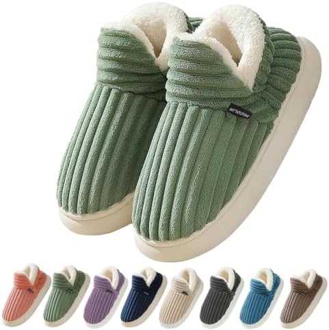Coswind Hausschuhe Damen Herren Winter Warme Plüsch Geschlossen Pantoffeln | Bequeme Memoryschaum Slippers, Weiche&Gemütlich, Rutschfeste Sohle, Indoor Outdoor, Das ideale Geschenk