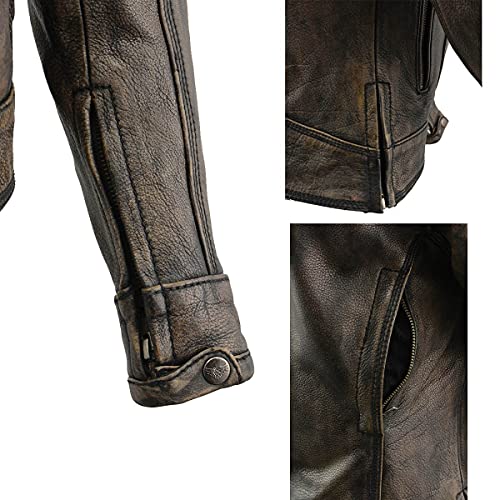 Image of Milwaukee Leather Women's 'Sporty and Elegant' Scooter Style Motorcycle Leather Rider Jacket