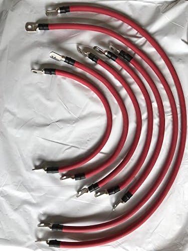 ECW&L Club Car DS 2 Gauge Battery Cable Set with Main Positive and Negative Cables