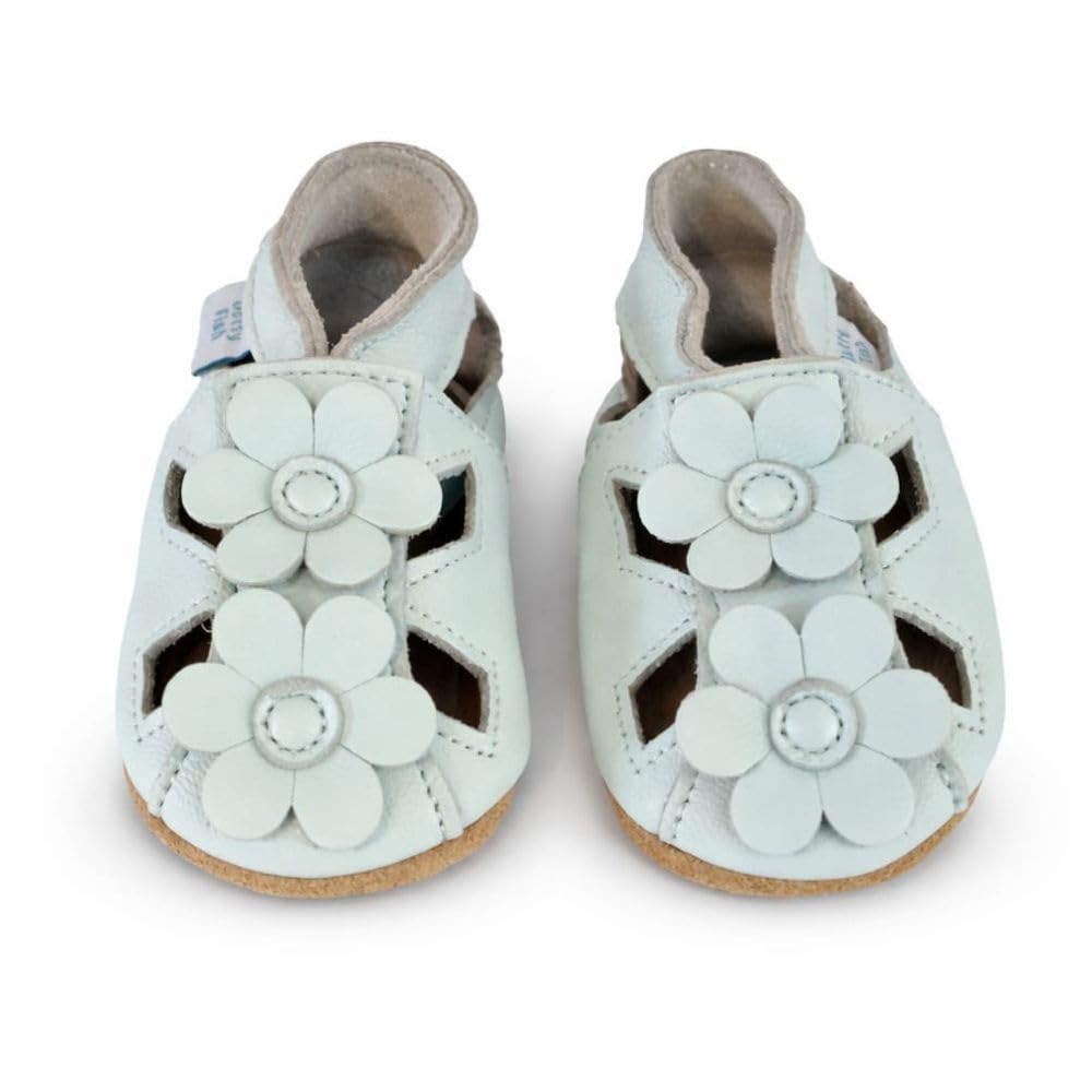 Dotty Fish Soft Sole Leather Sandals for Babies & Kids – Barefoot Feel, Non-Slip Sole, Breathable, Lightweight & Flexible Summer Shoes for Boys & Girls - British Brand - 0-6 Months - 4-5 Years — view 6