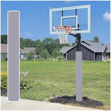 VUIKLCty All-weather Basketball Hoop Covers Provide Impact Protection For Outdoor Basketball Hoops(Gray-h 180cm,Dia 114mm)