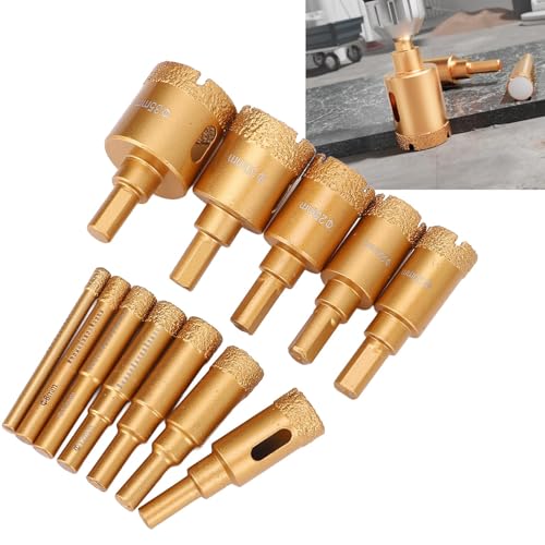Kit de Brocas Diamante 12 Piezas para Vidrio y Granito miniatura 5