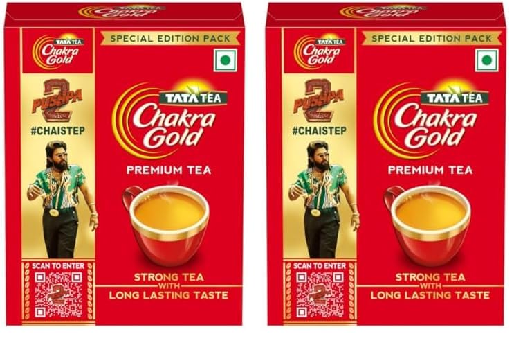 Tata Tea Chakra Gold Dust Tea | Strong Tea With Long Lasting Taste |Black Tea | 250/275 grams (Pack of 2)