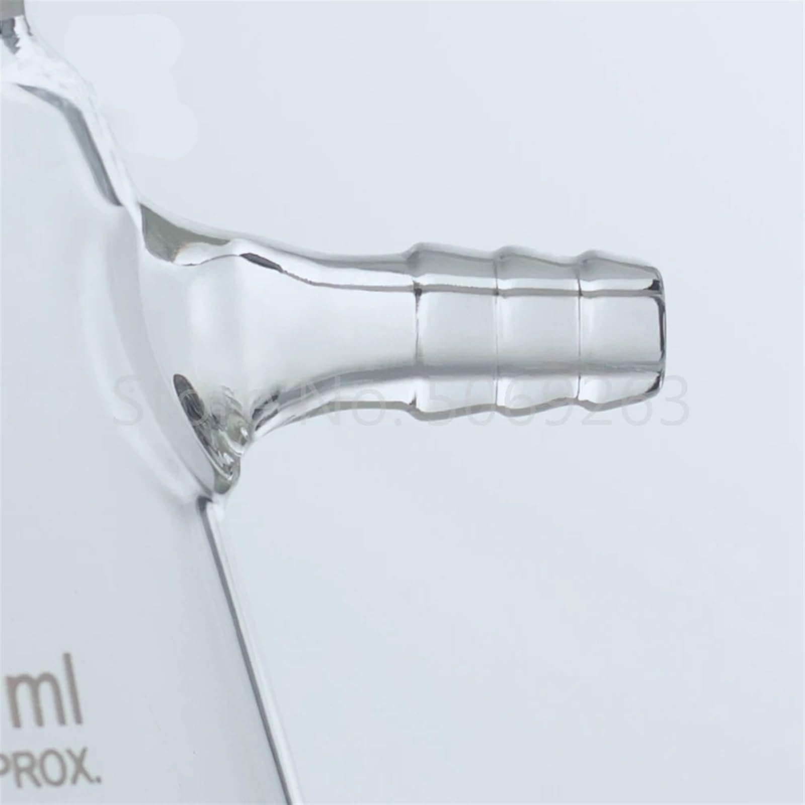 Botella para reactivos de Laboratorio, 1 matraz de succión con Boca de filtración de Vidrio de 50 ml a 2000 ml.(250ml caliber24)