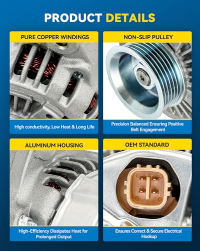 Image of PHILTOP Alternator for 1999-2001 Honda Odyssey