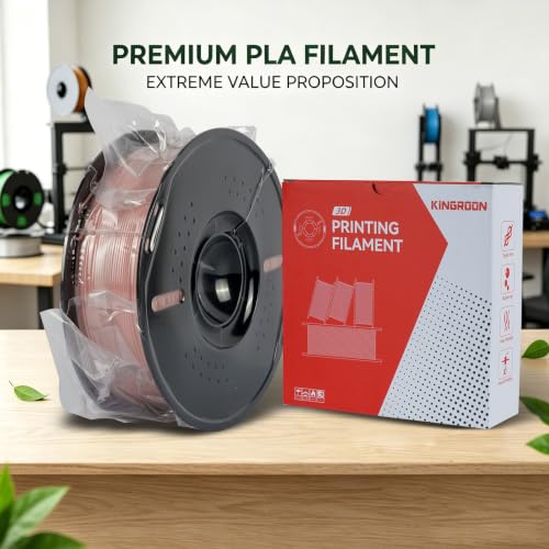Image of Kingroon PLA 3D Printer Filament, Dimensional Accuracy + /- 0.02 mm, 1 kg Spool(2.2lbs), 1.75 mm,Pink