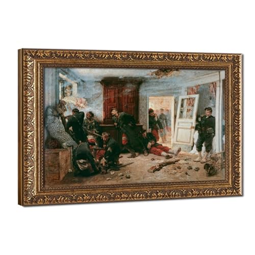 Impression sur toile The Last Cartridges de Neuville cadre durable