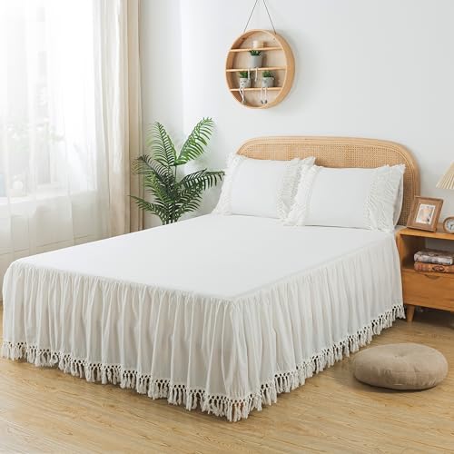 Fundas de almohada con borlas Softta blancas sin cremalleras molestas 4