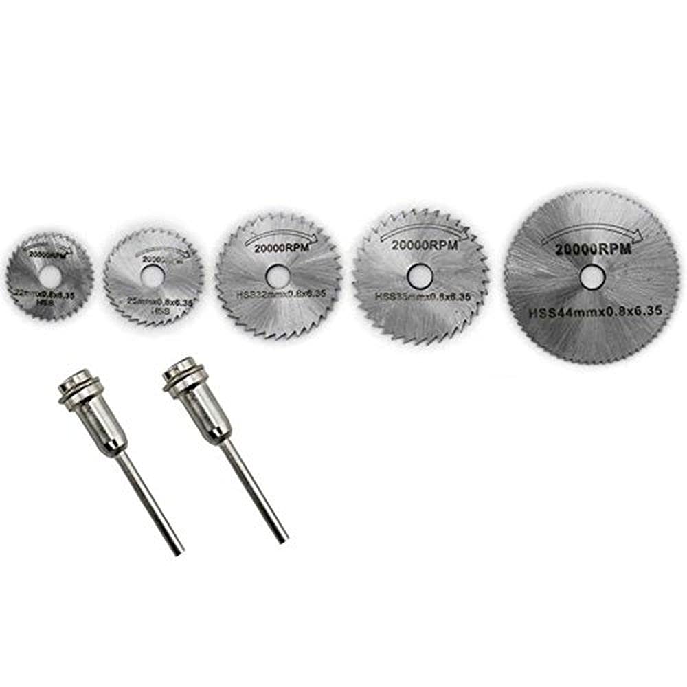 Diy Crafts 10583 7206 Wood Cutting Saw Blade Disc Mandrel Set, Blade Disk, Multicolor, 7 Piece 1