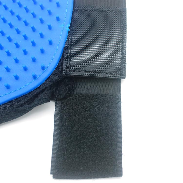 Image of Enhanced Pet Grooming Hair Removal Massage Glove - Pair