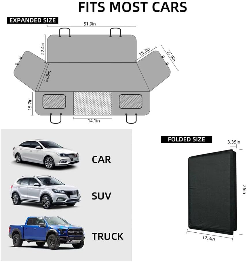 Dog Car Seat Cover,for Volvo XC60 S90 V90 S60 XC40... 18 Dog Car Seat Cover,for Volvo XC60 S90 V90 S60 XC40...