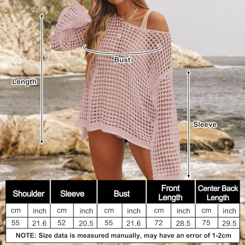 Image of CoCozy Crochet Cover Up for Women Mesh Hollow Out Bikini Cover Ups for Swimwear Summer Swimsuit 2026
